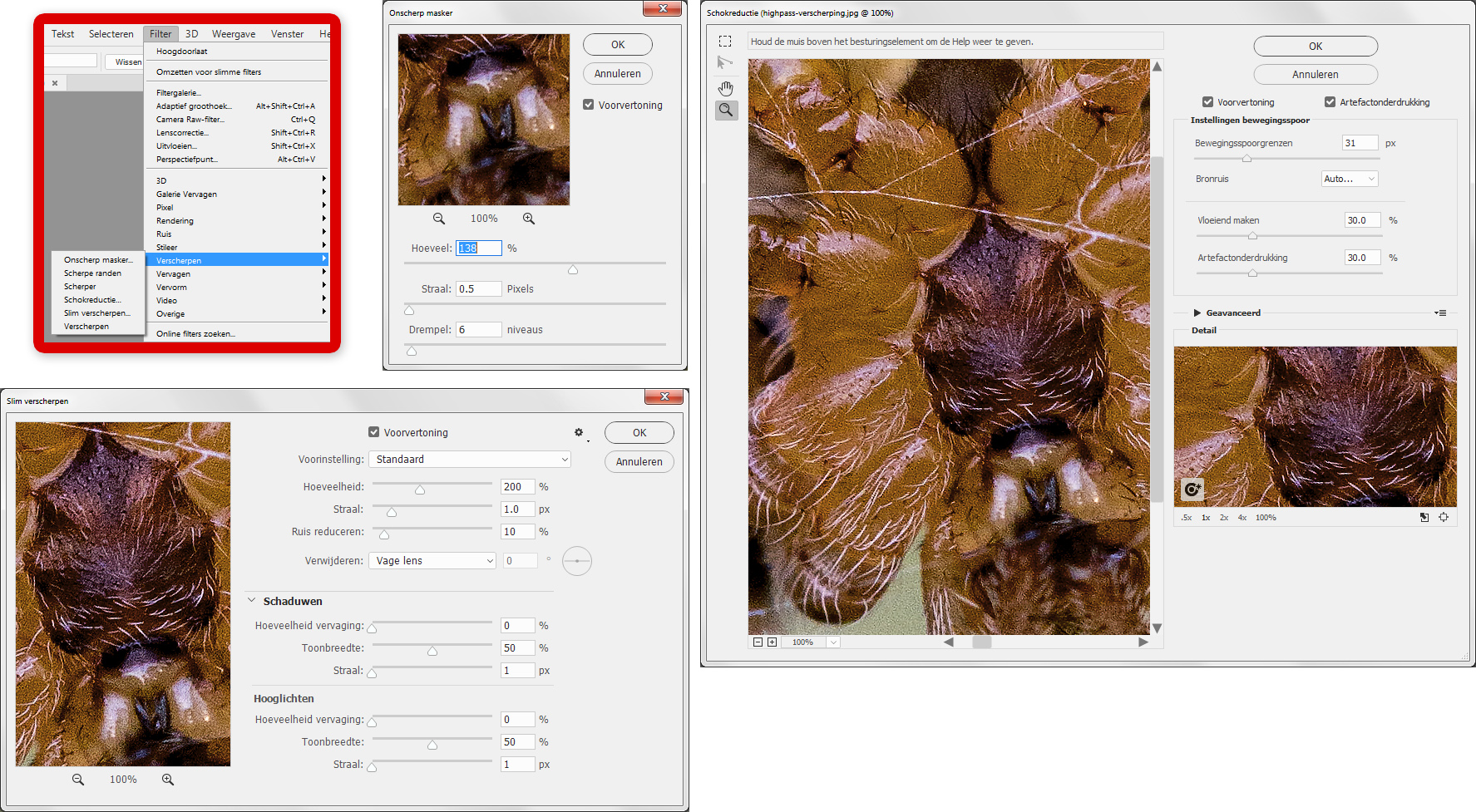 verscherpingsmethodes