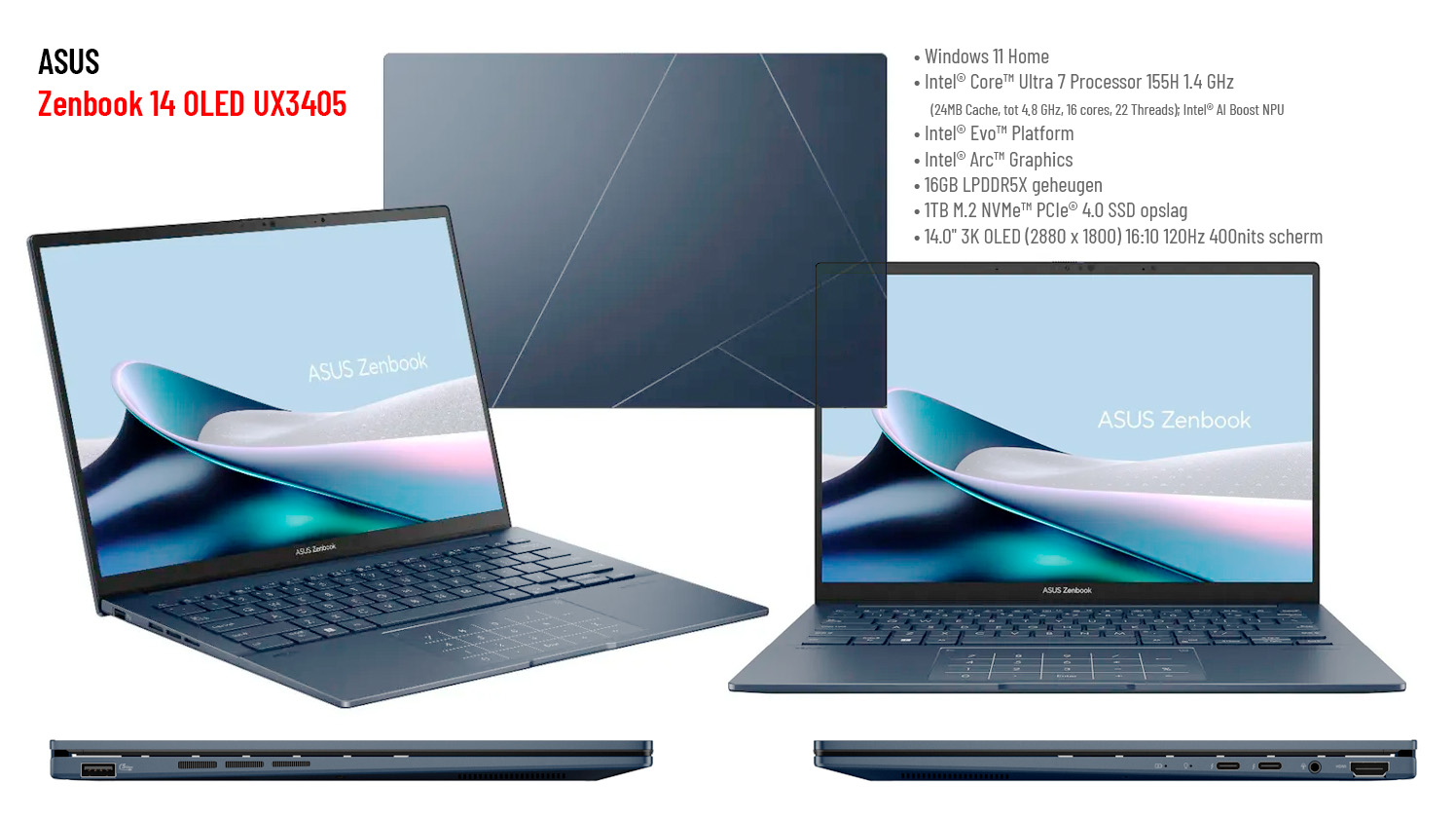 Asus Zenbook 14 OLED UX3405 visual